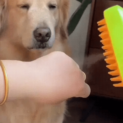 🐾✨ ¡CEPILLA, MASAJEA Y ELIMINA EL PELO CON VAPOR! 💨❤️